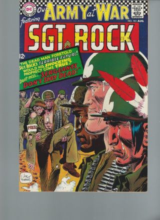 Our Army At War 183 [dc.  Vf 8.  5 Neal Adams And Joe Kubert 12 Cent Cover