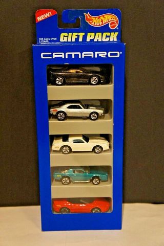 Hot Wheels Camaro 5 Car Gift Pack,  1/64 Scale,  Xlnt,  1995