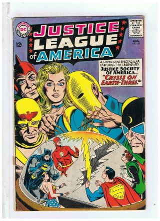 Dc Comics Justice League Of America 29 Vg/f - 1964 1st App Crime Syn,  Sa Starman