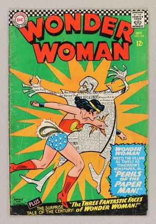 Wonder Woman (1st Series Dc) 165 1966 Gd 2.  0