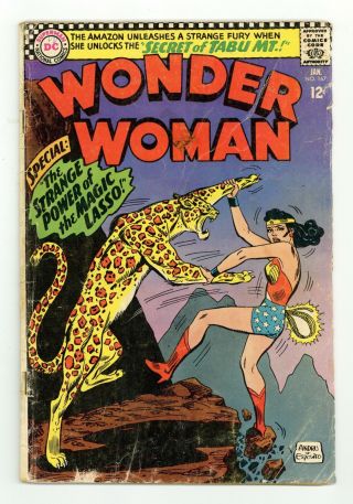 Wonder Woman (1st Series Dc) 167 1967 Gd 2.  0