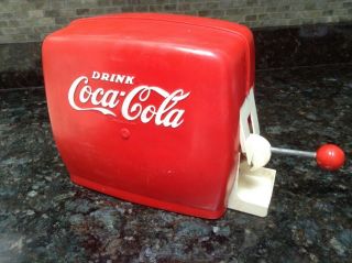 VINTAGE PLASTIC Drink Coca - Cola RED SODA DISPENSER MACHINE Toy 2