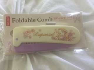 Rare Light Purple Daiso Disney Princess Foldable Comb Tangled Rapunzel