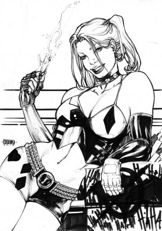 Harley Quinn (11 " X17 ") By Fran - Ed Benes Studio