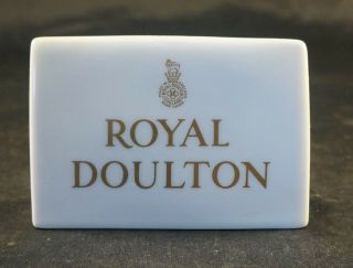 Royal Doulton China Dealer Advertising Display Sign Plaque Double Sided