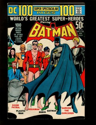 Batman 238 Fnvf Giant Neal Adams Cover Robin Aquaman 1st & Origin Doom Patrol