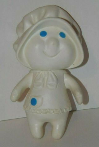 1972 Pillsbury Dough Girl Figure Poppy Fresh 6 " Squeeze Doll Toy White