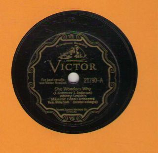 C 78 Rpm Whitey Smith Victor 21790 In V,  E - (recorded In Shanghai) Rare