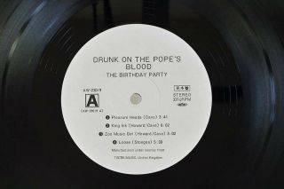 BIRTHDAY PARTY DRUNK ON THE POPE ' S BLOOD TACTIK MUSIC AW - 23019 Japan PROMO LP 3