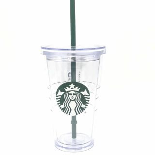 Starbucks Grande Clear Acrylic Cold Cup Tumbler 16 Oz