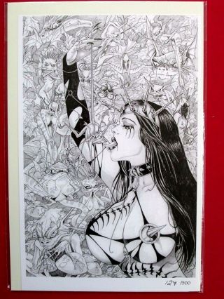 Jim Balent Art Print Lithograph Tarot Witch Of The Black Rose (nm) Ltd 500 Htf