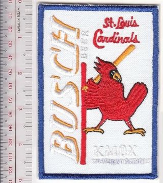 Beer Baseball St Louis Cardinals & Anheuser - Busch Beer National League Promo Whi