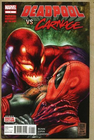 Deadpool Vs Carnage 1 - 2014 - Nm - 9.  2 1st Standard Cover Glenn Fabry Versus