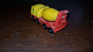 Lesney Matchbox No.  21 Foden Concrete Truck Vintage 1960 ' s Yellow & Red England 4