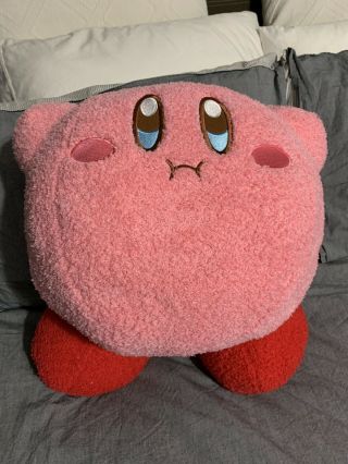 Giant Hovering Kirby Plush With Tag Nintendo Hal Puff Japan Toreba