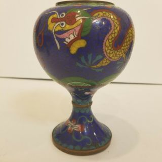 Chinese Antique Cloisonné Vase Chinese Cloisonne Enameled Jar 