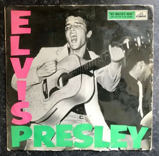 Elvis Presley First Press Rock’n’roll 1956 Hmv Label Uk Lp Debut Album