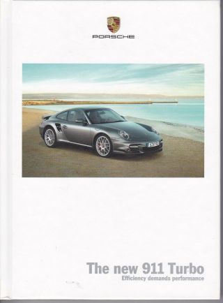 Brochure 2010 Porsche 911 Turbo Hard Cover _ English Text _