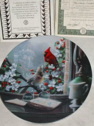 Bradford Exchange Collectors Plate Windows On A World Of Song Cardinals
