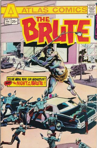 The Brute 1 Atlas Comics 1975 V/fine 1st Appearance Giordano Cover Sekowsky Art