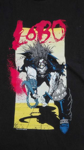 Vintage Lobo Dc Comics Simon Bisley Biz Shirt Xl