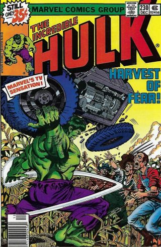 The Incredible Hulk Comic Issue 230 Bronze Age First Print 1978 Maggin Mooney