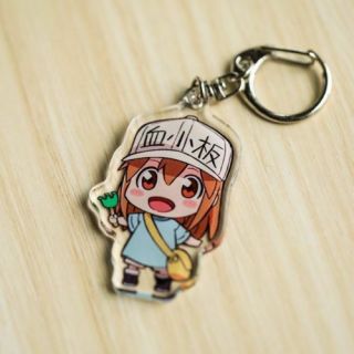 Hataraku Saibou Platelet Acrylic Anime Cosplay Keychain Birthday Gift - N54