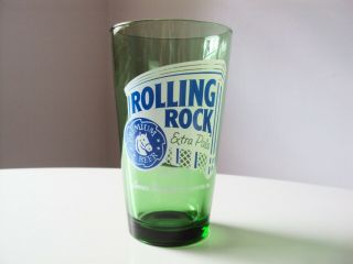 Rolling Rock Extra Pale Green Pint Beer Glass Old Latrobe " 33 " -