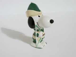 Snoopy Peanuts Charlie Brown Determined Rare Vintage Ceramic Figurine 1977