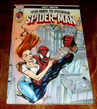 Peter Parker:the Spectacular Spider - Man 300 (2018 Marvel) Sketch Art.