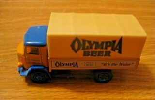 Vintage Olympia Brewing Co.  Beer Advertising 1992 Mack Diecast Toy Truck