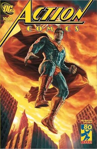 Action Comics 1000 - Superman Gold Foil Convention Variant - June 2018 Nm 9.  4