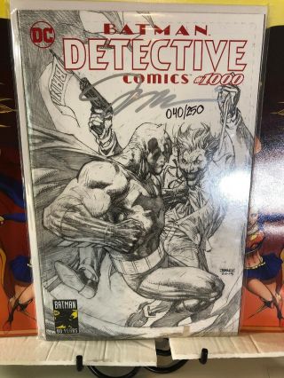 Detective Comics 1000 Jim Lee B/w Sketch Cover E Variant Batman Torpedo Comics
