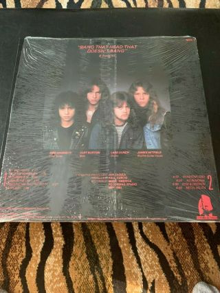 Metallica Kill Em All LP 1983 Music for Nations Pressing Rare w.  Lyric Sheet 2