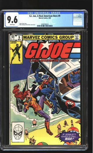 G.  I.  Joe,  A Real American Hero 9 Cgc 9.  6 Nm,  Scarlett Snake - Eyes Cobra Marvel
