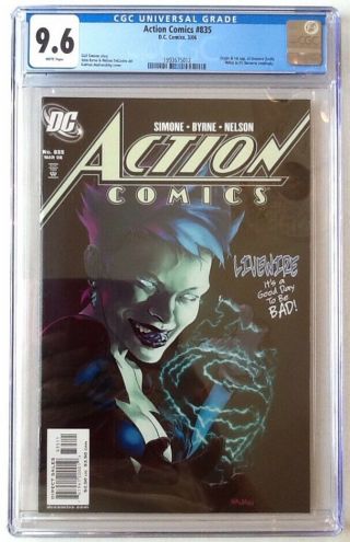 Action Comics 835 Cgc 9.  6 Nm,  2006 1st Appearance Livewire In Dc Continuity