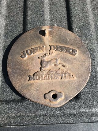 Vintage John Deere Moline,  Illinois Plate