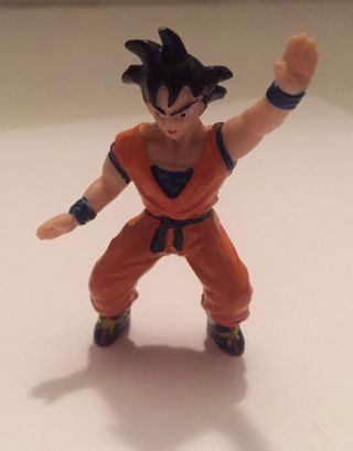 1989 Dragon Ball Z 2 " Pvc Mini Figure: Saiyan Goku: Action Pose
