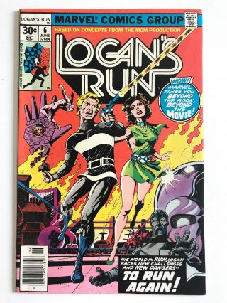 Logans Run 6 — Marvel 1977 — 1st Thanos Solo Story