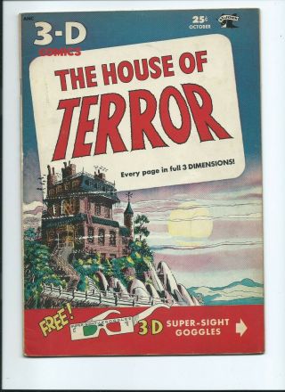 The House Of Terror 1 - - Golden Age St.  John Horror Comic - - 1953