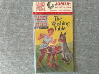 Classics Illustrated Junior 511 Puss - In Boots 547 The Wishing Table Exc