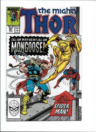 Thor 390 391 Cap picks up Thor ' s Hammer 1st Appearance Mongoose HOT Avengers 4