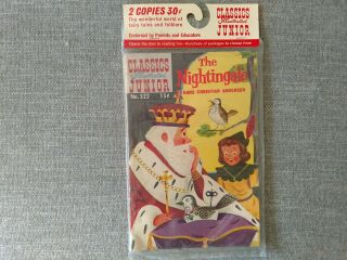 Classics Illustrated Junior 567 The Bearskin Soldier 522 Nightingale EXC 2