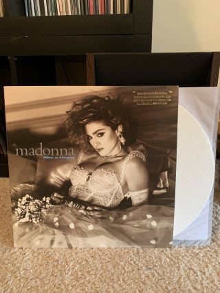 Madonna Vinyl 1984 Promo - Like A Virgin White Lp 12 " - Rare / Scarce