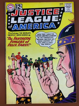 Justice League Of America 10 Dc Comics Silver Age
