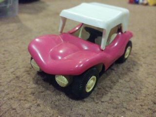 Vintage 1970s Tonka Pink Dune Buggy 55340 W White Top