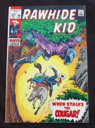 Rawhide Kid 68 - Larry Lieber Story & Art (silver - Age Marvel 1969) 8.  0 Vf