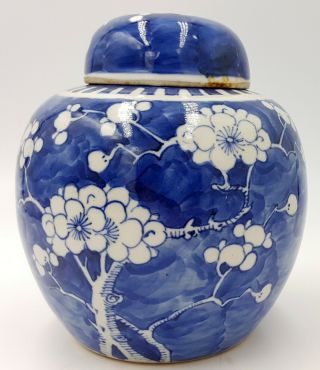 Antique Chinese Porcelain Prunus Ginger Jar