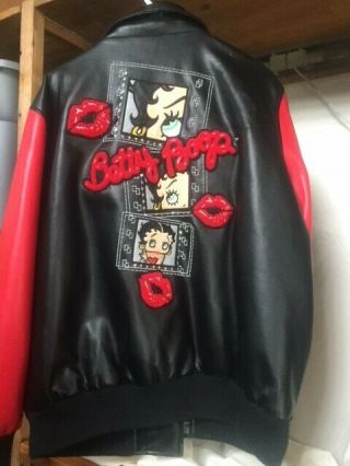 Betty Boop Black And Red Jacket Size 2x