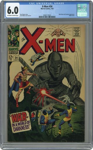 Uncanny X - Men (1st Series) 34 1967 Cgc 6.  0 0360113022